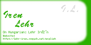 iren lehr business card